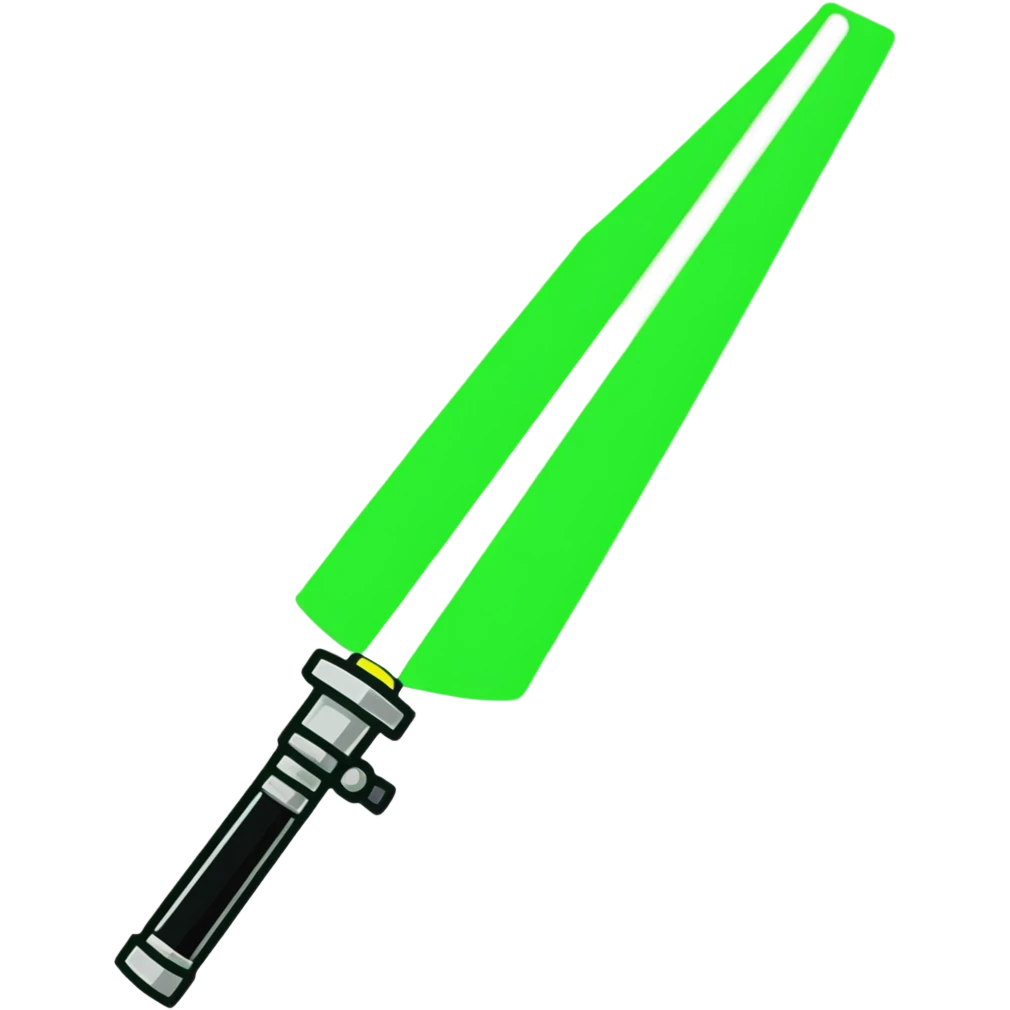 green light saber emoji