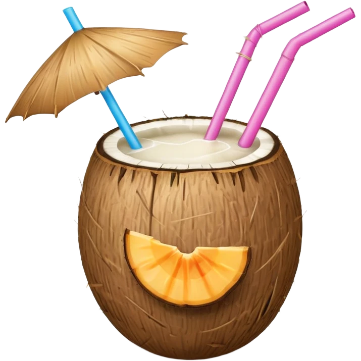 hawaii coconut drink  emoji