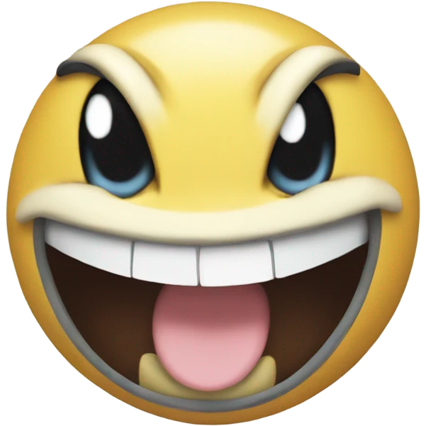 Pokemon laughing emoji