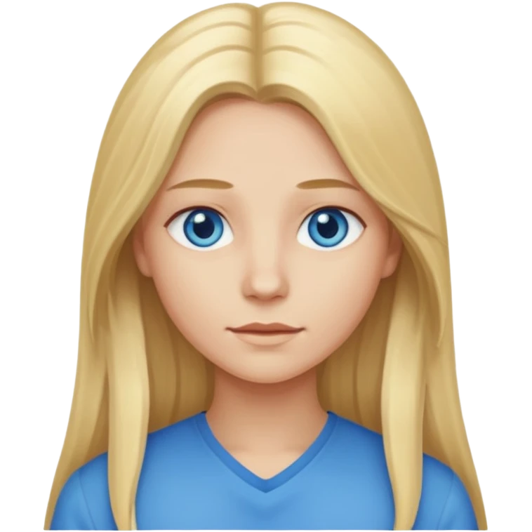 Use first image with blonde hair but make it longer  emoji