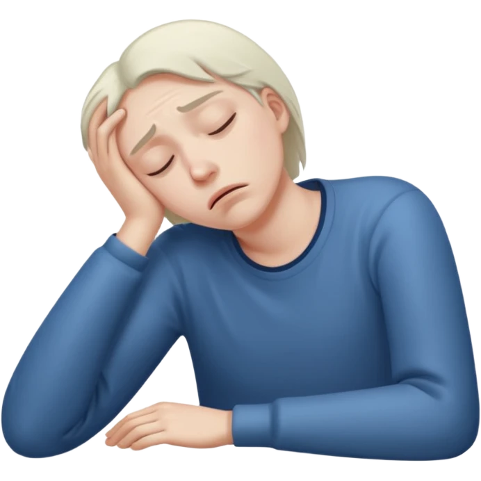 no energy person emoji