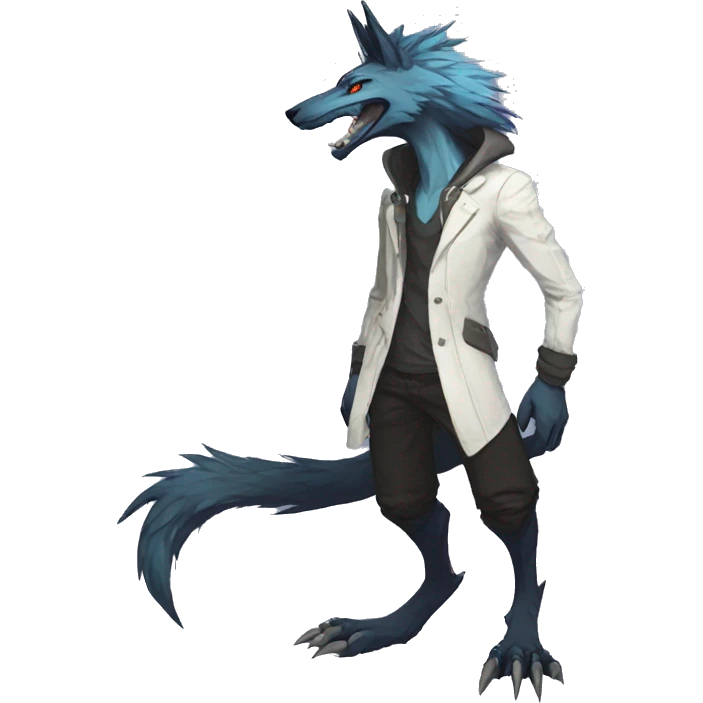 Cool Edgy Modern Vernid-Sergal species by LiLaiRa full body emoji
