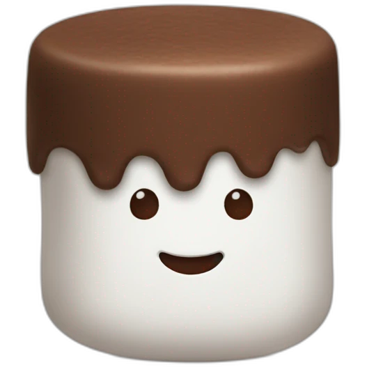 marshmallow in cocoa emoji
