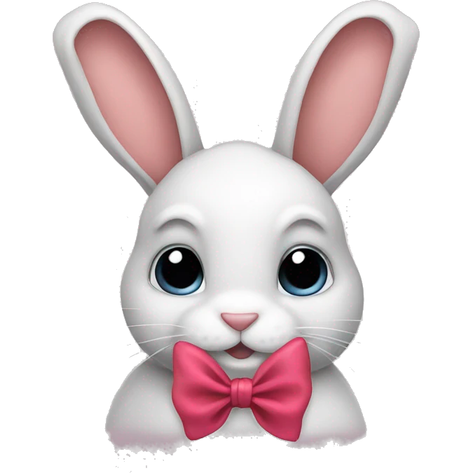 bunny with bow emoji