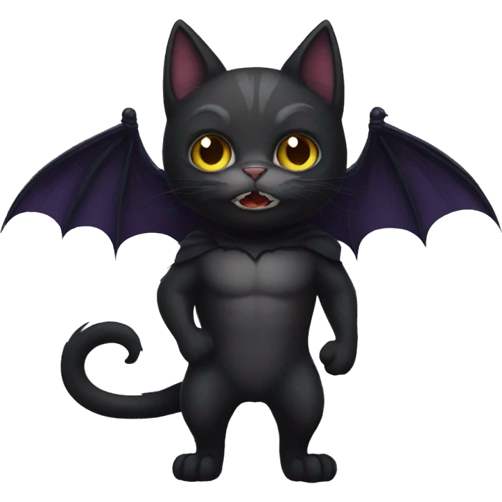 Dark Bat-Cat emoji