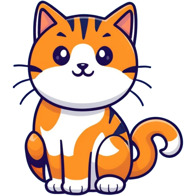 playful orange tabby cat emoji