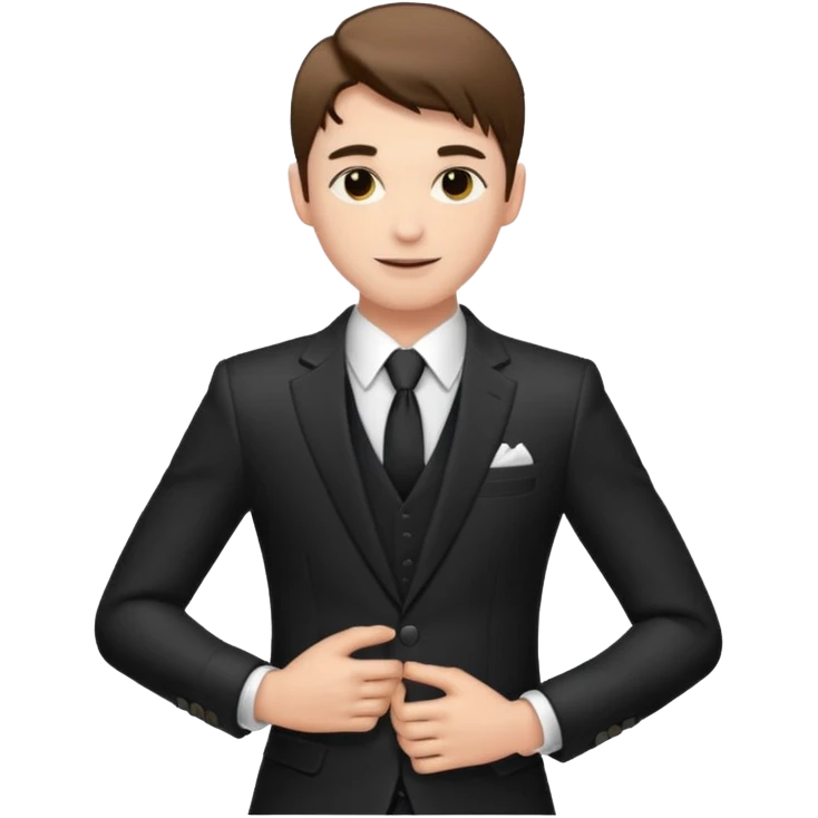 male dancer with suit clothes emoji