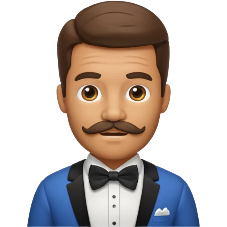 prehistoric man with bowtie emoji