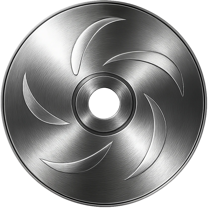 A minimalist CD disc with abstract pattern, glowing effect, yellow color emoji
