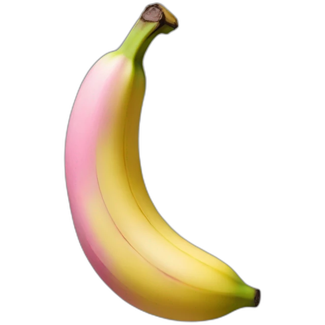 Pink banana emoji