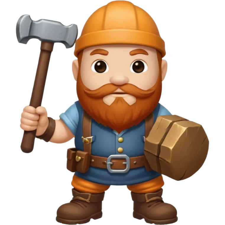 Dwarf hammer emoji