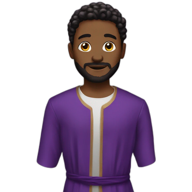 Biblical Aaron's stylish purple garments emoji