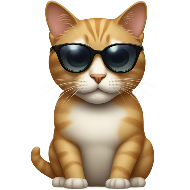 Cat with sunglasses emoji
