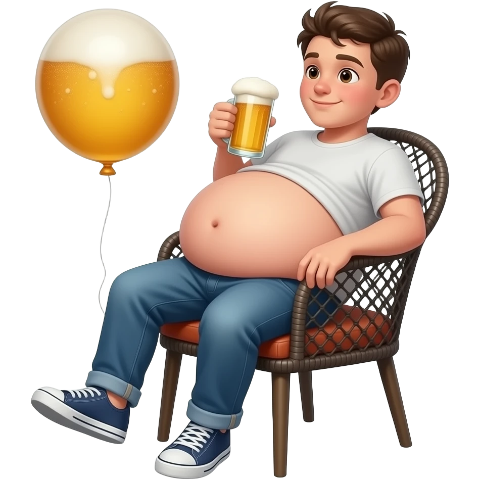 chłopak 14 latek z super super super super super super super super super super super super super super super super super super super super super super super ekstremalnie max ogromny brzuch jak balon 🫄🏼 brzuch ma kształt jak ekstremalnie ogromnej piłki + twarty brzuch i sieci na krześle i pije piwo emoji