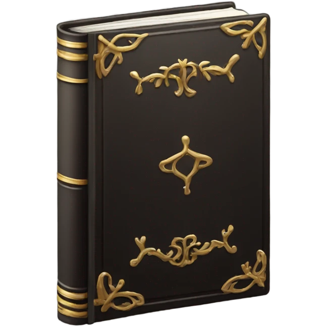 luxury dark book emoji