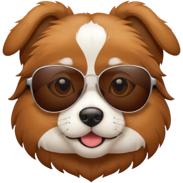 Dog with sunglassrs emoji
