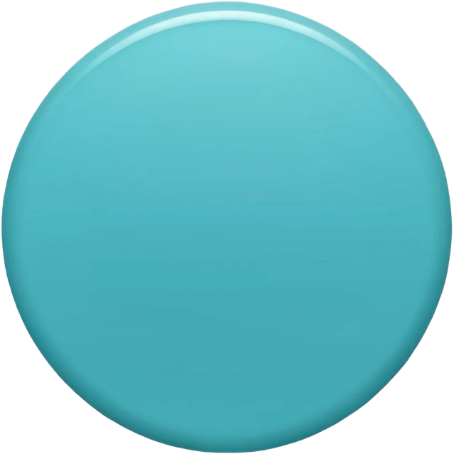 cyan circle plain emoji