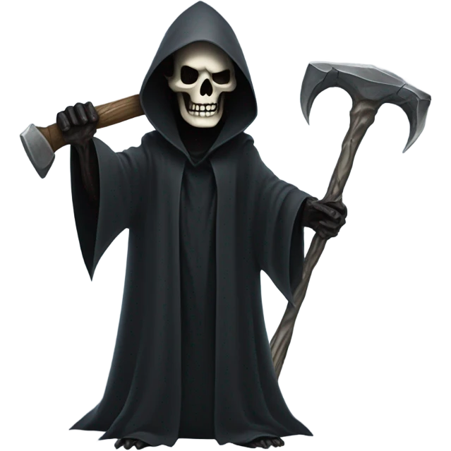 Grim reaper holding a hammer emoji