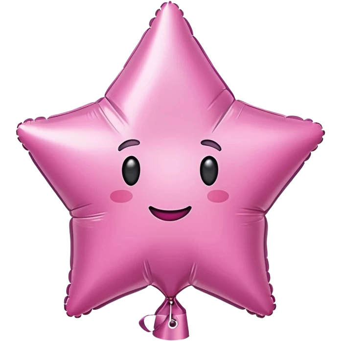 pink star balloon emoji