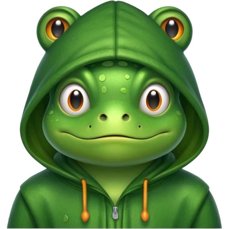 frog with hoodşe emoji