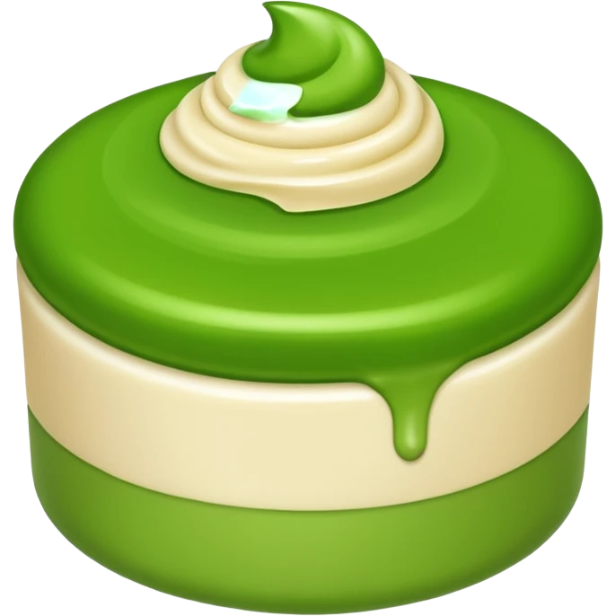 green cream skincare emoji