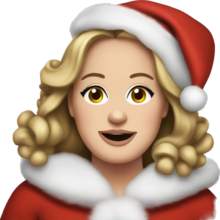 adele as santa claus emoji