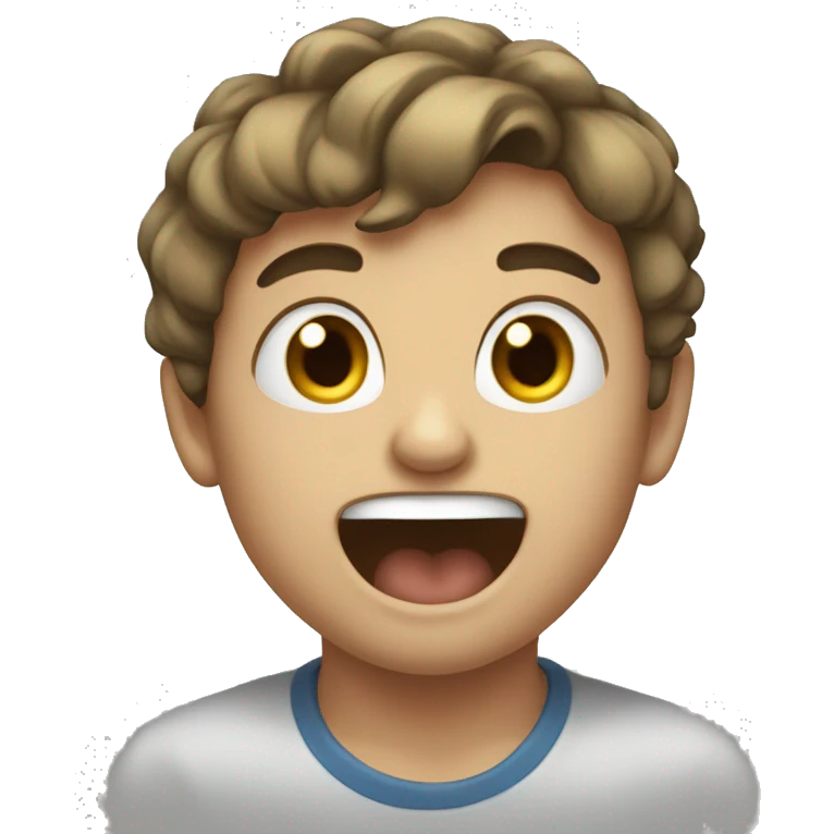 Boy mewing  emoji