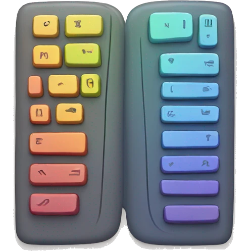 colored keyboard emoji