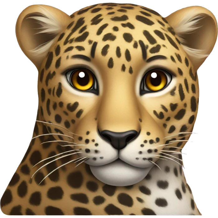 Leopard with a bow on its head  emoji