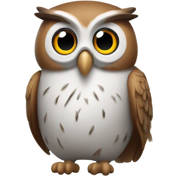 Owl wearing AirPods emoji