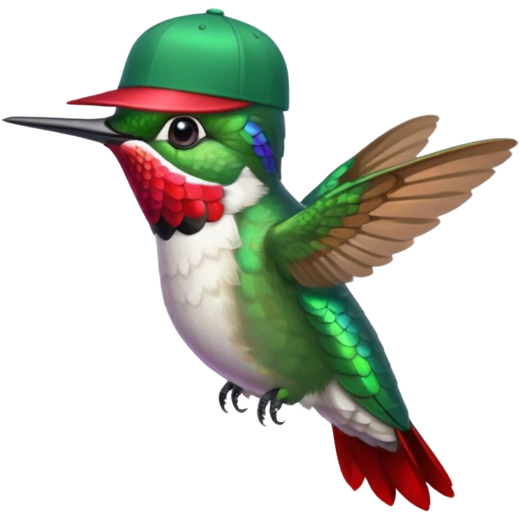Un colibri con birrete emoji