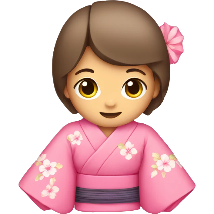 cute pink kimono emoji
