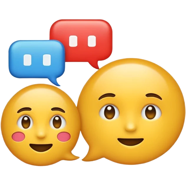 A minimalist emoji-style icon representing wordplay — symbolizing creativity with language. It features an open book or speech bubble merging with playful letters or word fragments, forming a clever visual pun. emoji