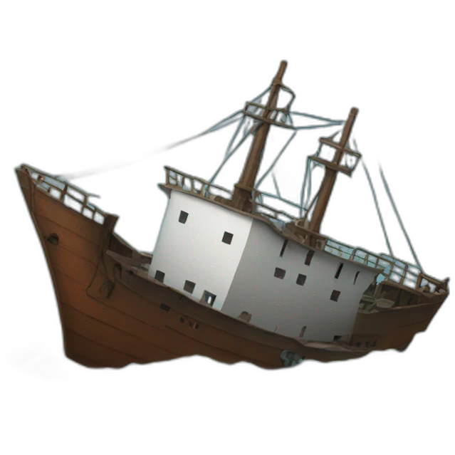 ship sinking emoji