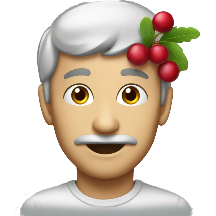 Tasty cranberry poppi emoji