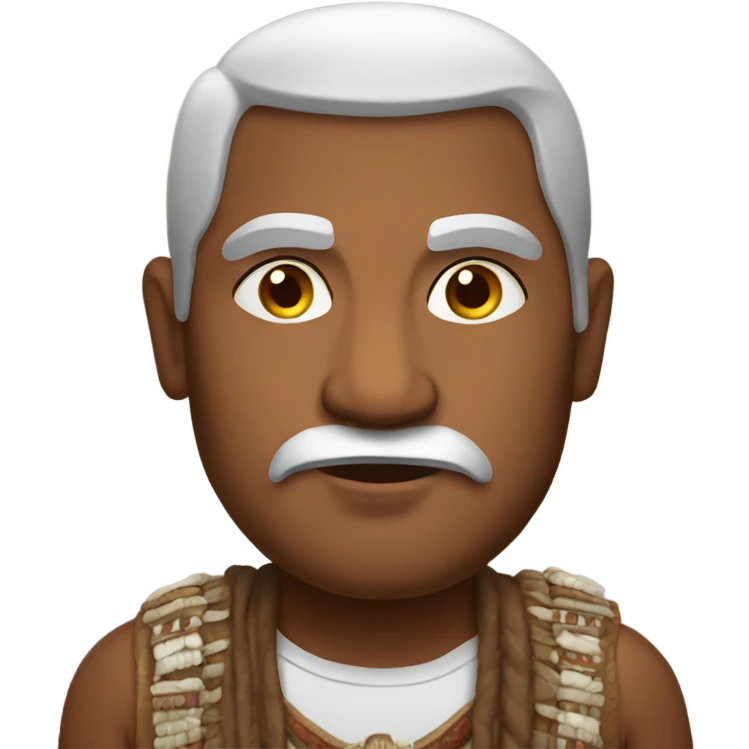 Heavy indian man emoji