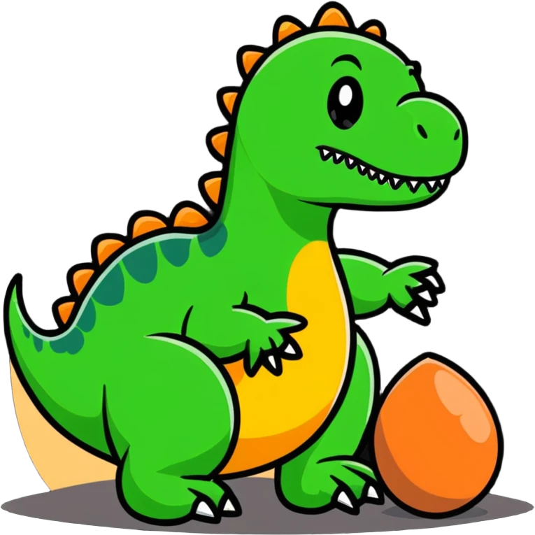 Dinosaur hatching emoji