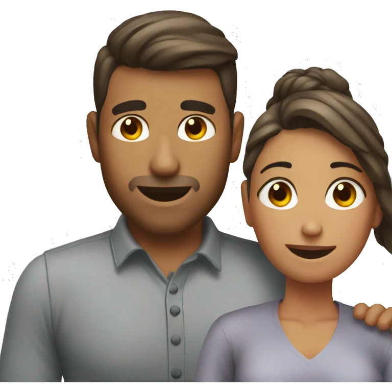 Husband gives wife back rub emoji