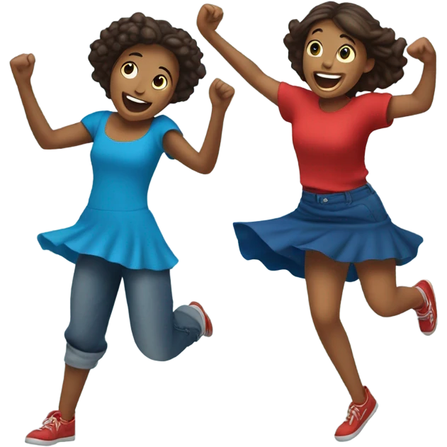 2 girls dancing  emoji