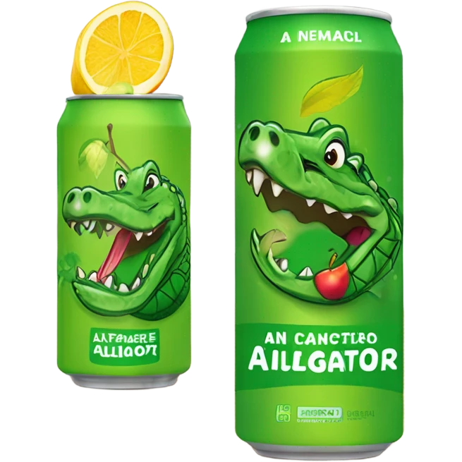 Apple Alligator Energy Drink can emoji