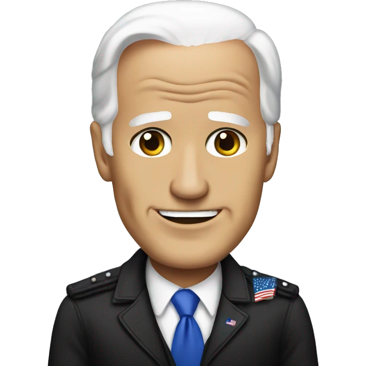 Joe Biden in emo costume  emoji