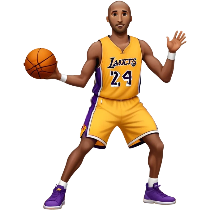 Kobe making a half court shot emoji