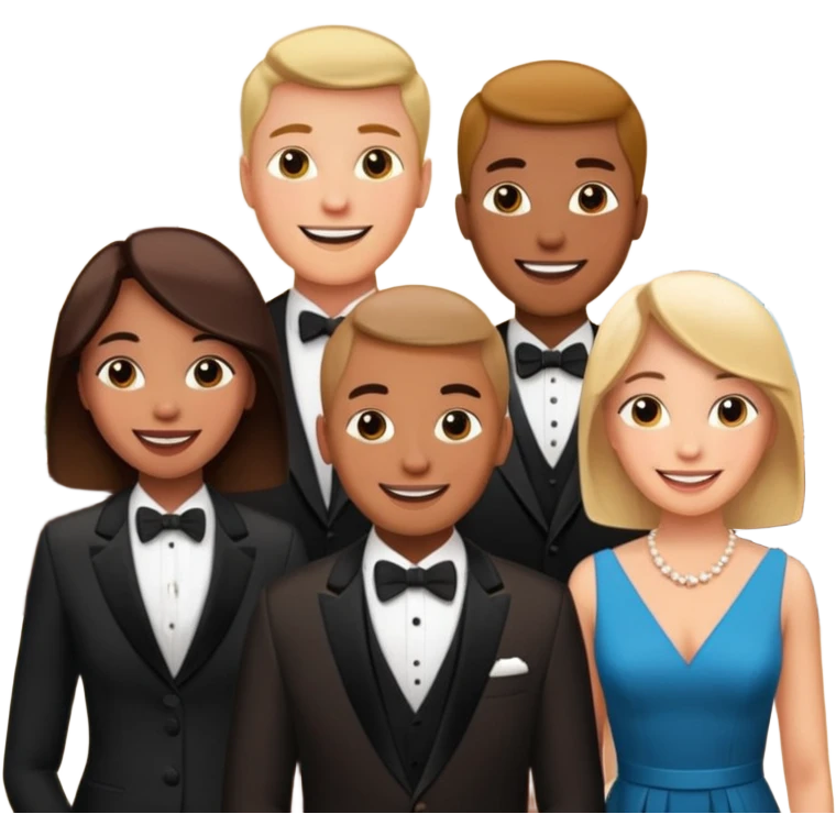 hotel reception with some people emoji