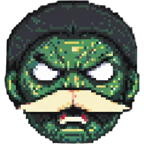 angry face with mustache emoji