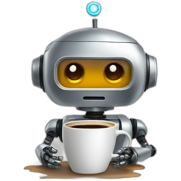 robot coffee emoji