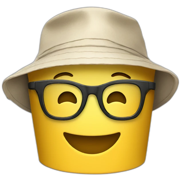 relieved-bucket-hat-glasses-singaporean emoji