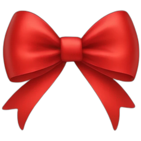 Red bow emoji