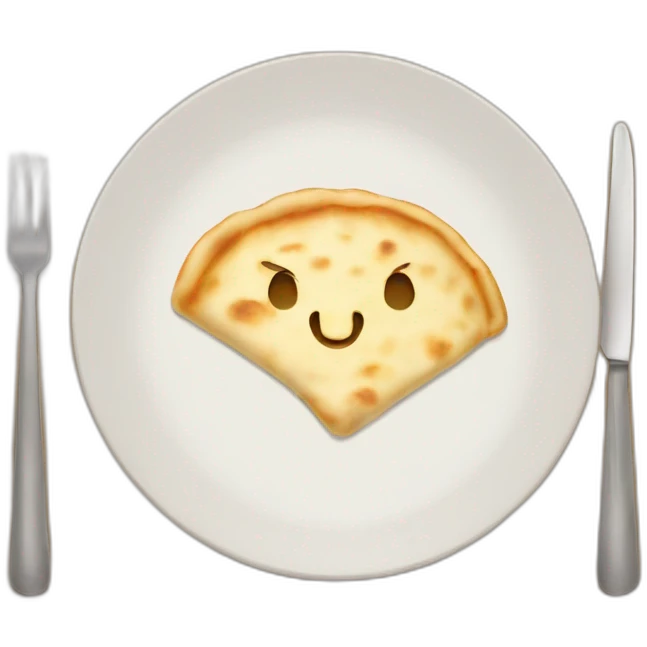 Garlic naan plate emoji