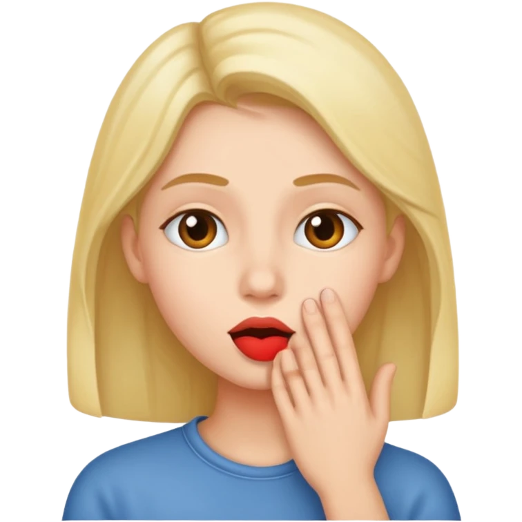 wispering emoji