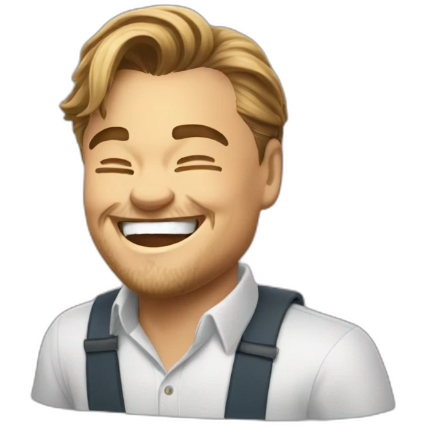 Leonardo DiCaprio laugh emoji